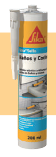 Sellador elástico antihongos para uniones y juntas en baños y cocinas - SIKA®SELLA BAÑOS Y COCINAS