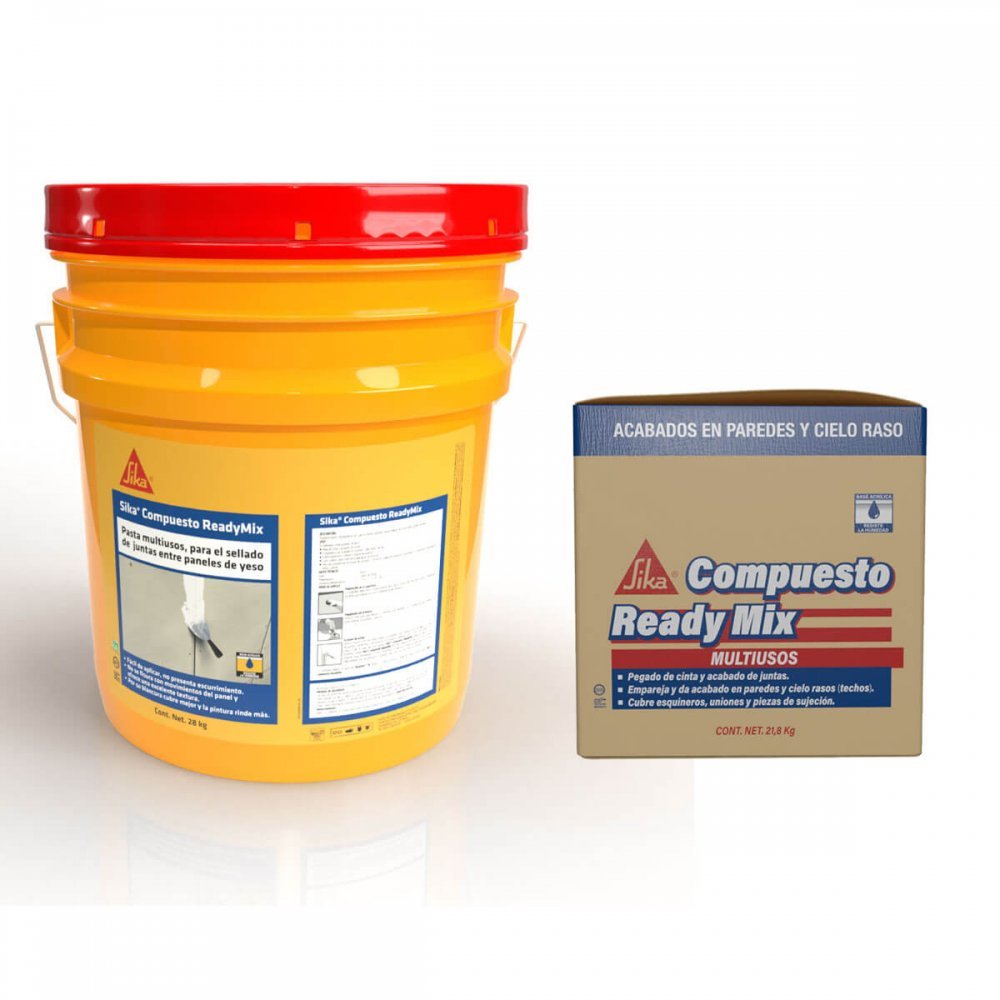 Sellar juntas interiores entre placas de yeso en sistemas livianos  - SIKA® COMPUESTO READYMIX