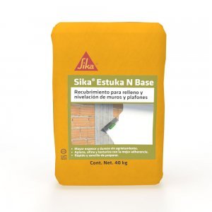 Mortero listo de rápido secado para reemplazar el uso de morteros o revoques, evitando la fisuración y desprendimientos – SIKA® ESTUKA N BASE